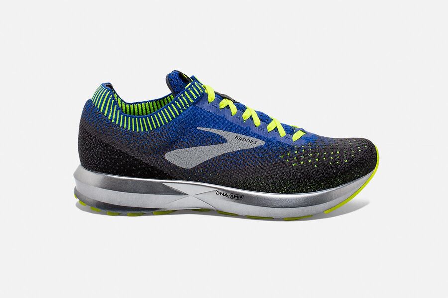 Zapatillas Running Brooks Levitate 2 Hombre Negras/Azules España LYMV93285